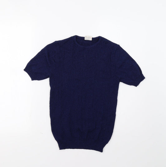 Womens UK Size 14 M&S Blue Pullover Jumper