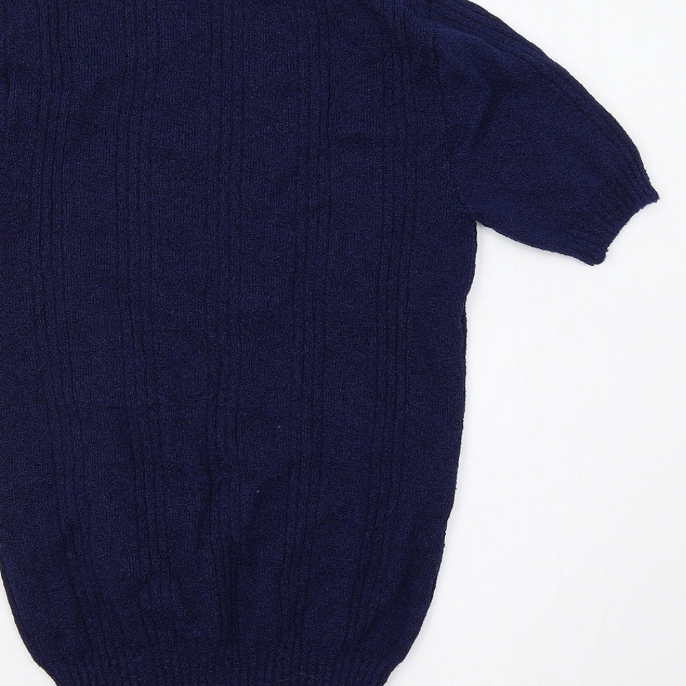 Womens UK Size 14 M&S Blue Pullover Jumper