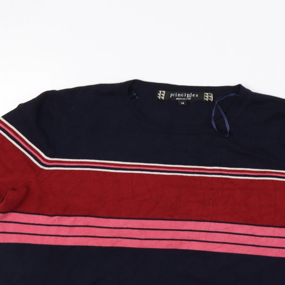 Womens UK Size 14 Principles Multicoloured Pullover Jumper