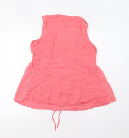 Womens UK Size 12 M&S Pink Basic Tank