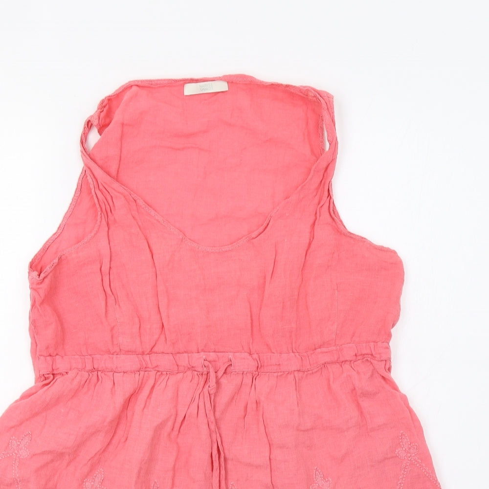Womens UK Size 12 M&S Pink Basic Tank
