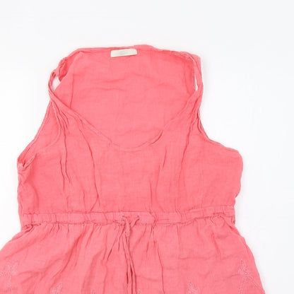 Womens UK Size 12 M&S Pink Basic Tank