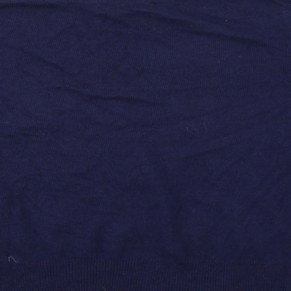 Womens UK Size 16 M&S Black Henley Jumper