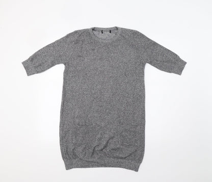 Primark Womens Grey   Jumper Dress  Size 8