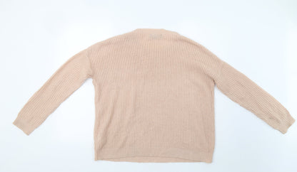 Primark Womens Beige   Pullover Jumper Size M  - Embellished