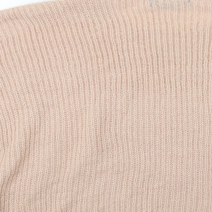 Primark Womens Beige   Pullover Jumper Size M  - Embellished