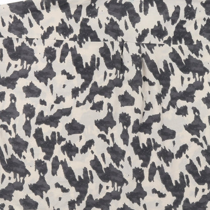 AX P Womens Grey Animal Print  Basic Button-Up Size 10