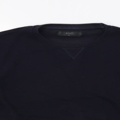 Mens UK Size M Matalan Blue Vest Sweatshirt