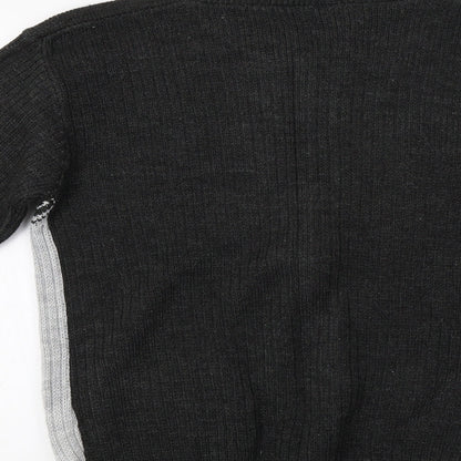 Preworn Mens Grey Geometric  Full Zip Jumper Size M