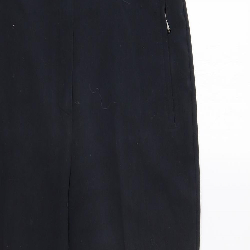Womens UK Size 12 M&S Regular Fit Dress Pants Blue Trousers