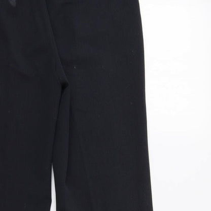 Womens UK Size 12 M&S Regular Fit Dress Pants Blue Trousers