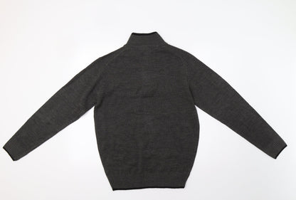 Norsons Mens Grey   Henley Jumper Size M