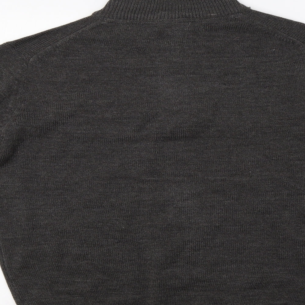 Norsons Mens Grey   Henley Jumper Size M