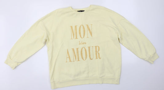 F&F Womens Yellow   Pullover Jumper Size 14