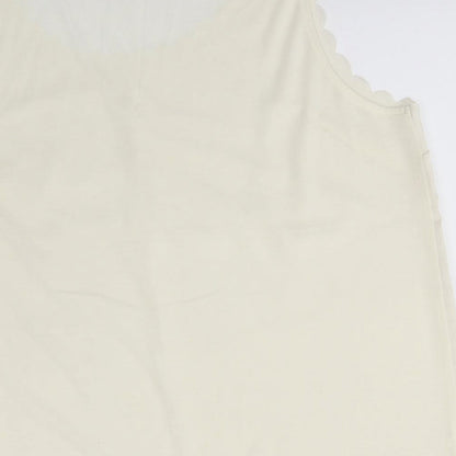 Womens UK Size L H&M Ivory Basic Blouse