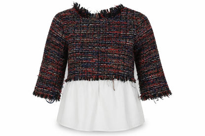 Womens UK Size S Zara Multicoloured Basic Blouse