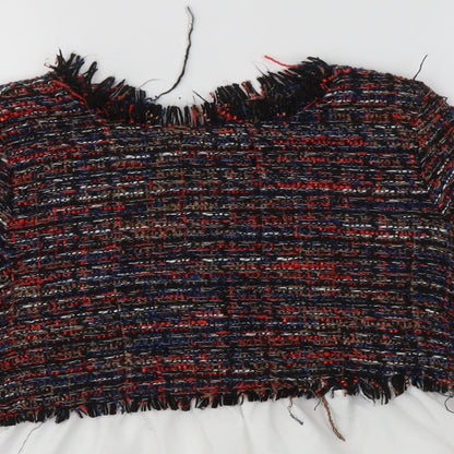 Womens UK Size S Zara Multicoloured Basic Blouse