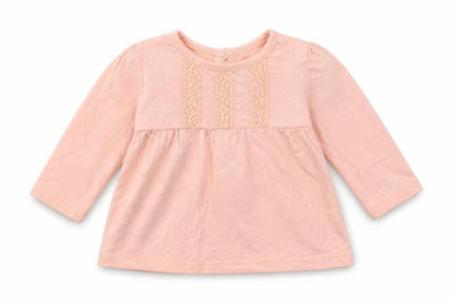 Front view of George Baby Pink Basic Blouse, size 0-3, Months
