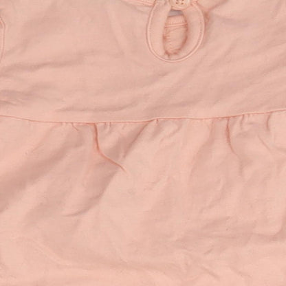 Brand and care label for George Baby Pink Basic Blouse, size 0-3, Months