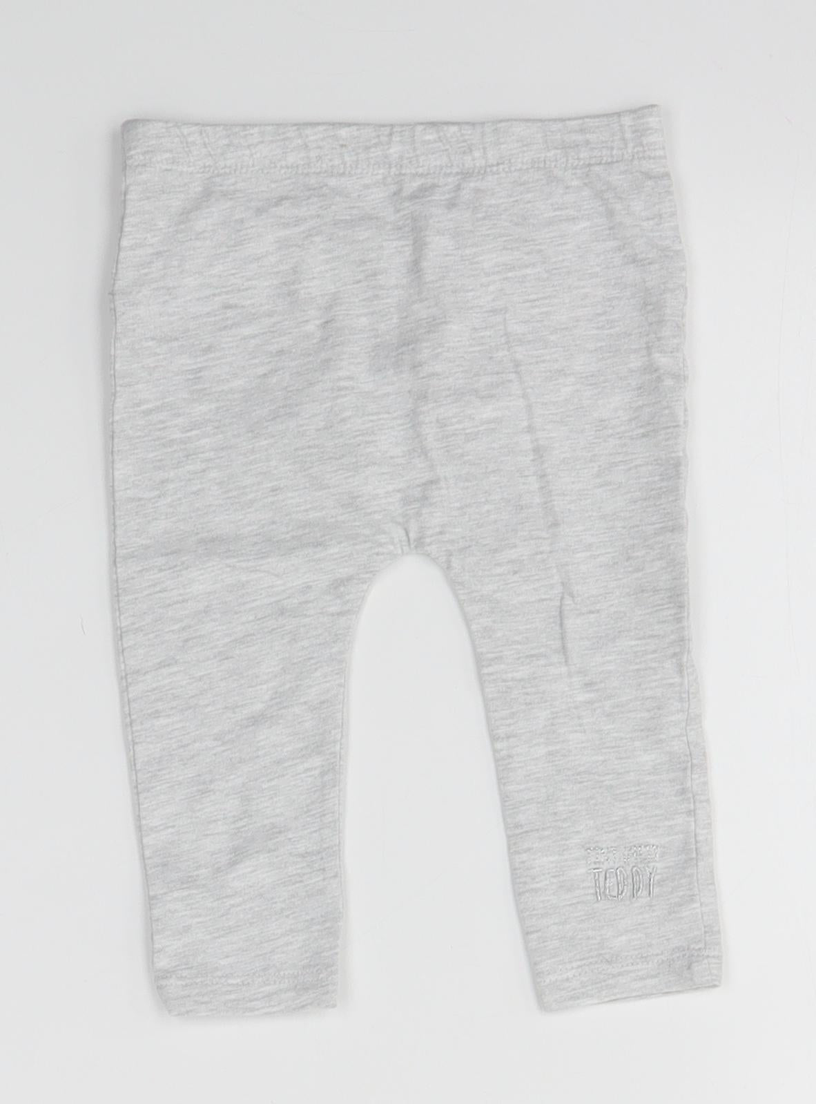 F&F Baby Grey   Jogger Leggings Size 6-9 Months  - Me to you
