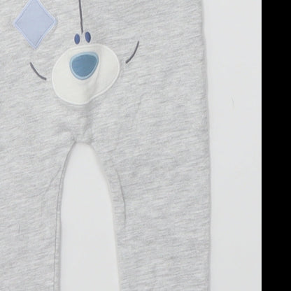 F&F Baby Grey   Jogger Leggings Size 6-9 Months  - Me to you