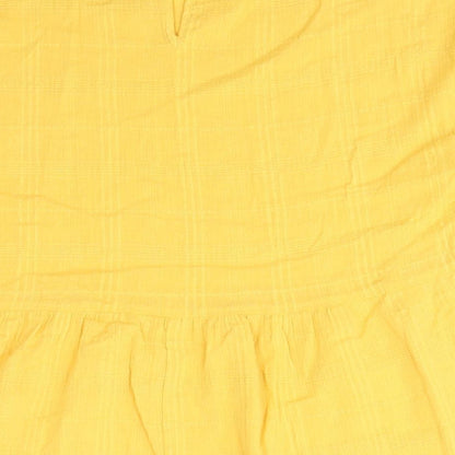 Womens UK Size 14 Matalan Yellow Basic Blouse
