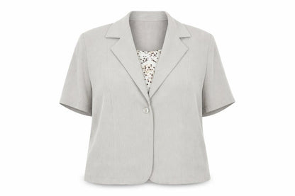 Womens UK Size 16 Berkertex Beige Basic Button-Up