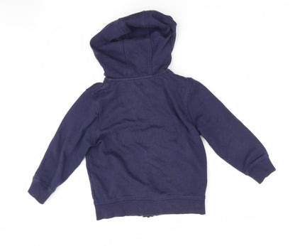 George Boys Blue   Full Zip Hoodie Size 3-4 Years
