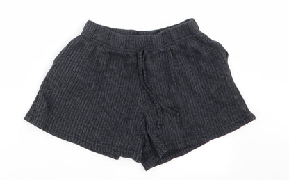 New Look Womens Grey   Paperbag Shorts Size S
