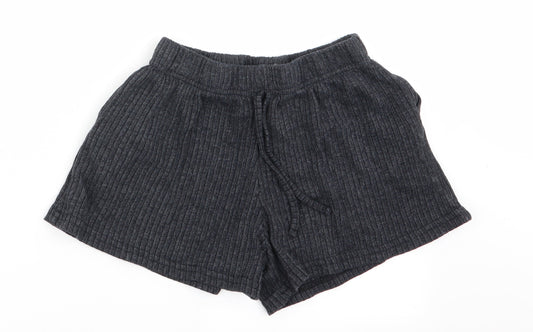 New Look Womens Grey   Paperbag Shorts Size S