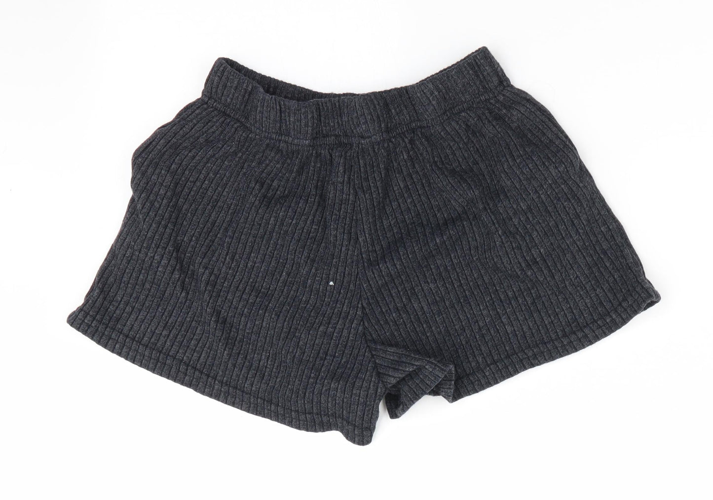 New Look Womens Grey   Paperbag Shorts Size S