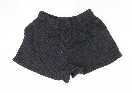 New Look Womens Grey   Paperbag Shorts Size S