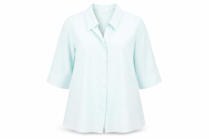Womens UK Size 16 Marks and Spencer Green Basic Button-Up