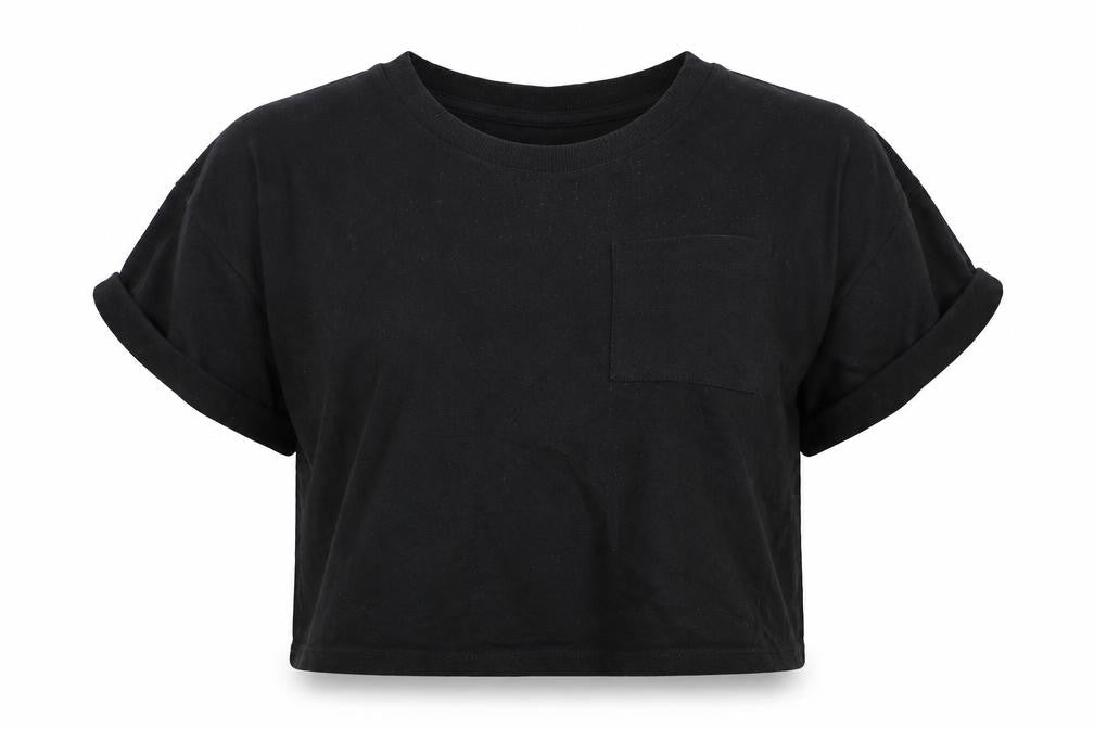Womens UK Size 6 Divided Black Basic T-Shirt