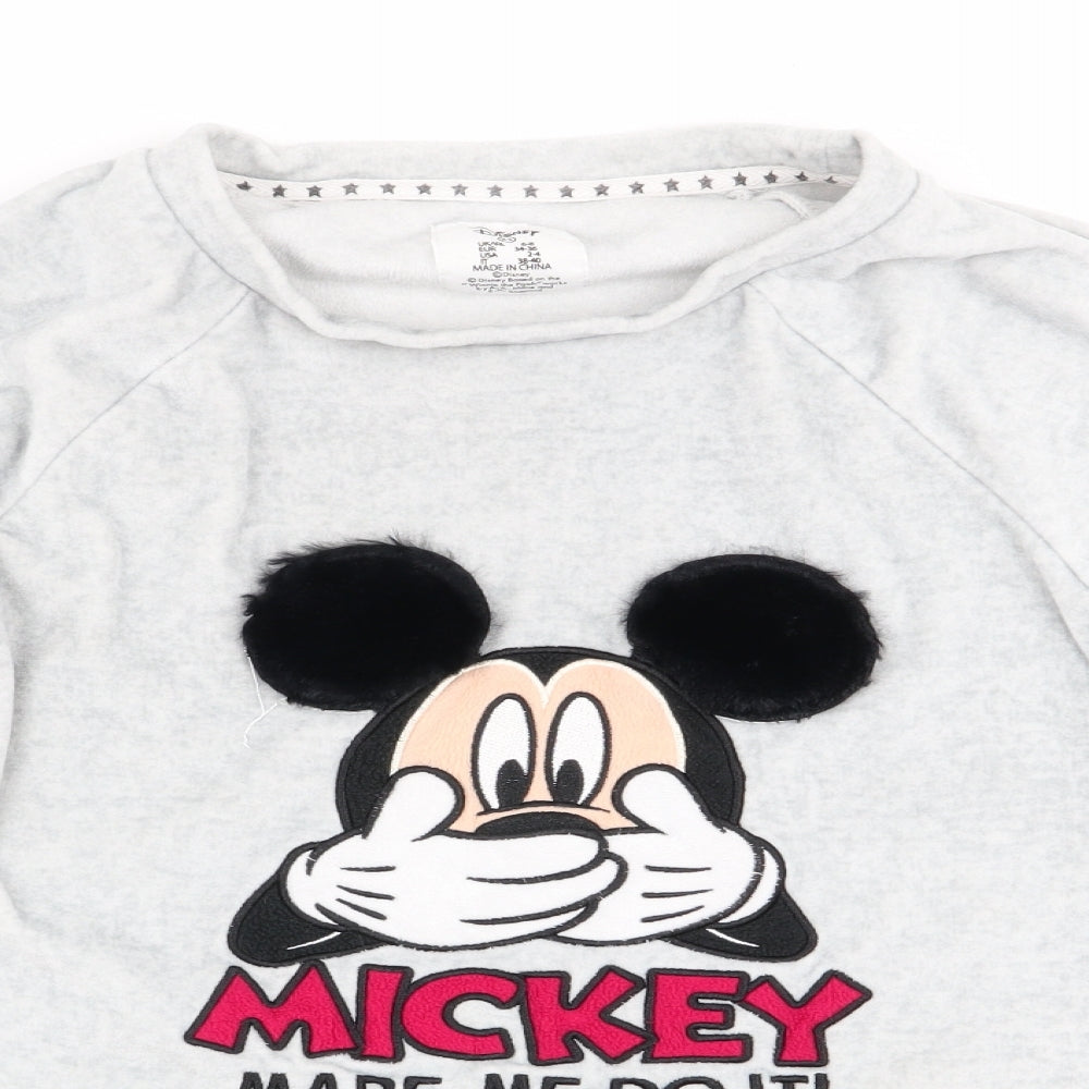 Love to Lounge Womens Grey Animal Print   Pyjama Top Size XS  - Mickey made me do it!