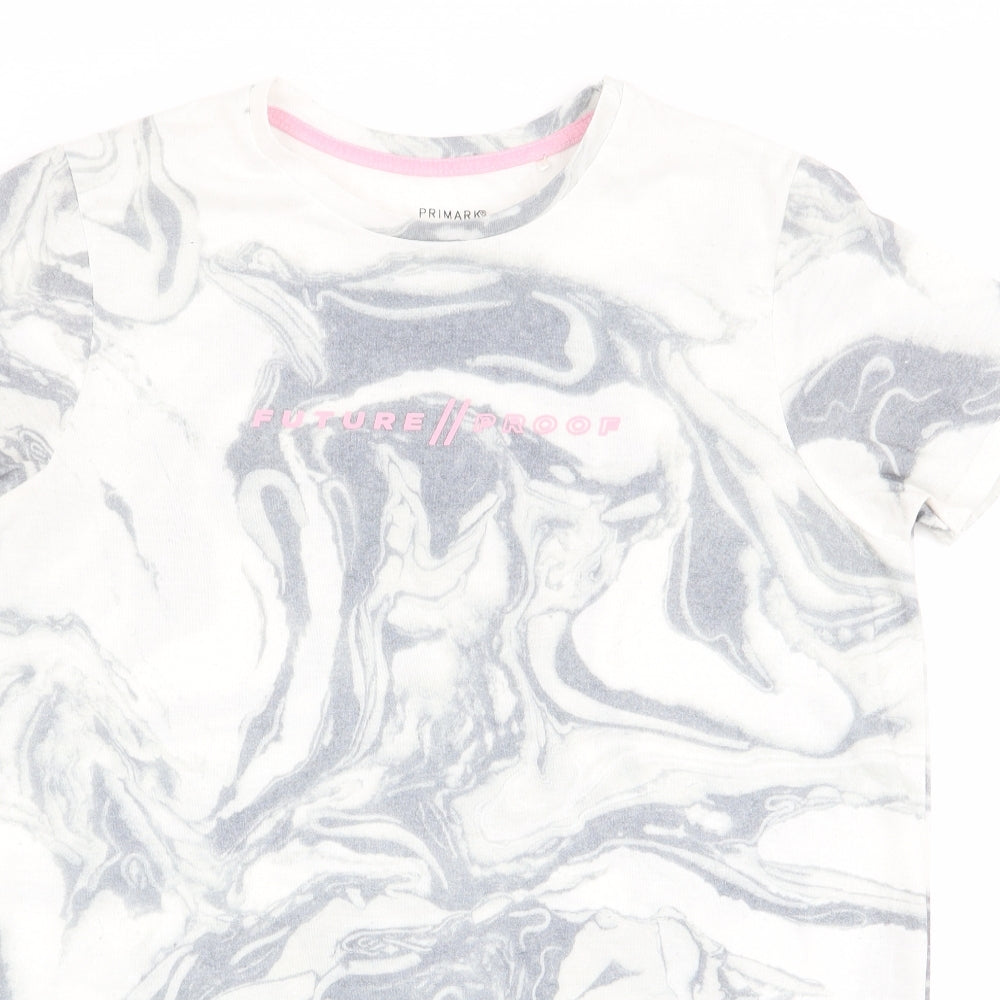 Primark Girls Grey Animal Print   Dress Size 13-14 Years