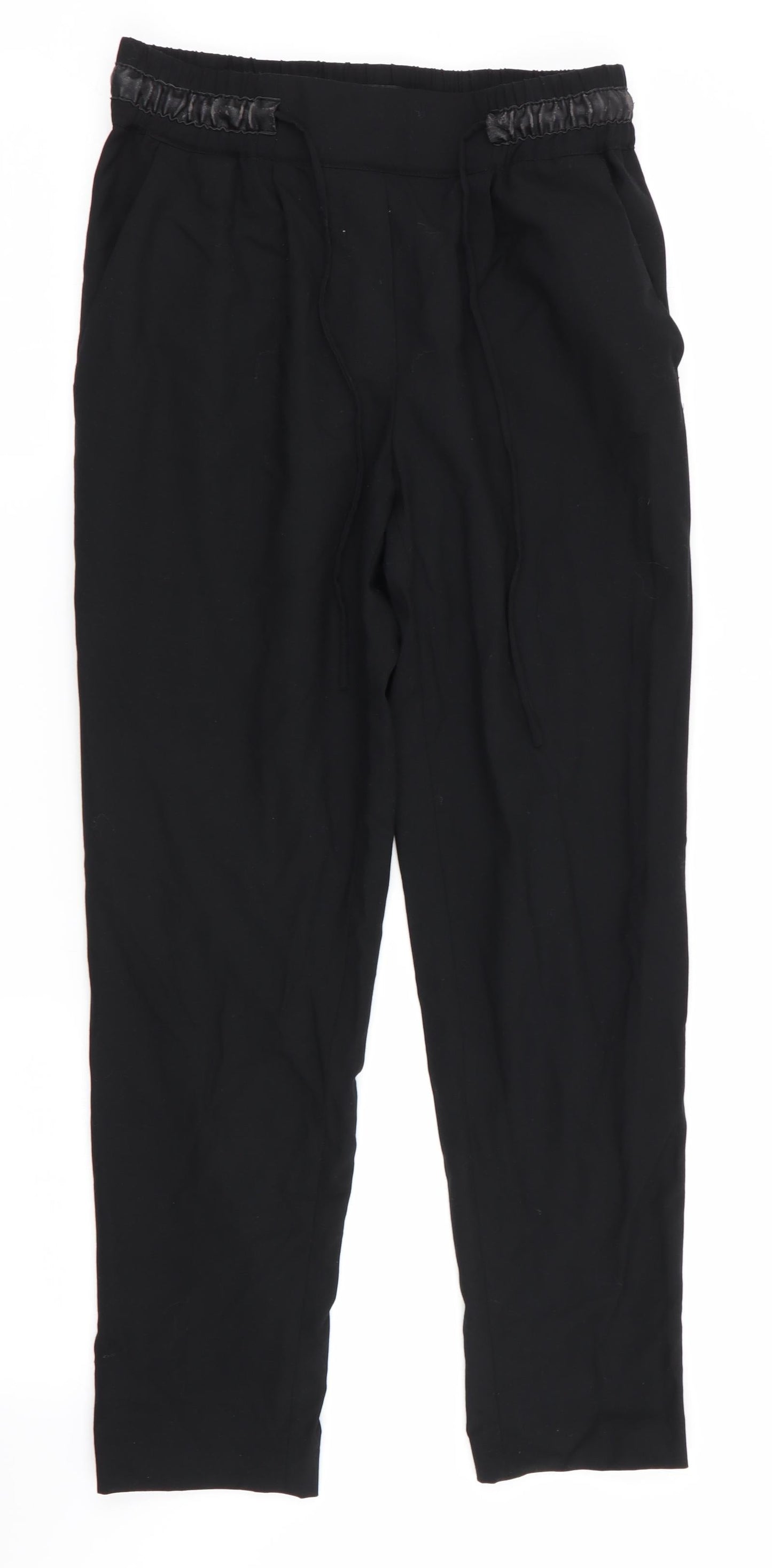 Womens UK Size 6 Zara Regular Fit  Black Trousers