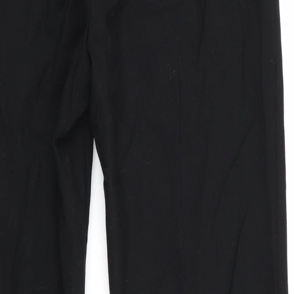 Womens UK Size 6 Zara Regular Fit  Black Trousers