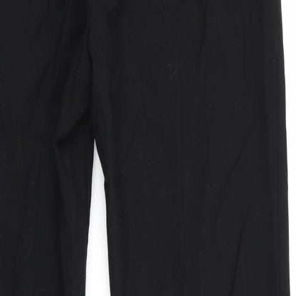Womens UK Size 6 Zara Regular Fit  Black Trousers
