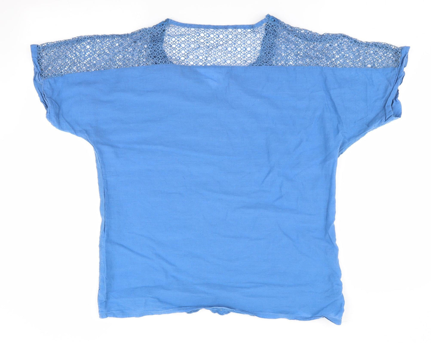 Womens UK Size  Preworn Blue Basic Blouse