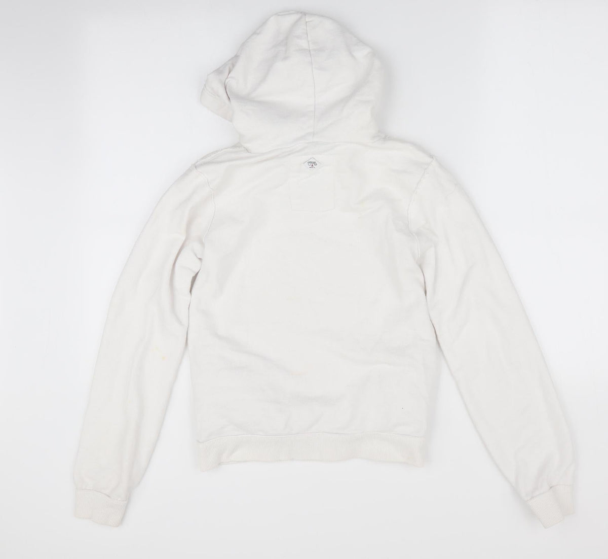 Back view of Perisp girls’ white pullover hoodie, size 12, years - cherry