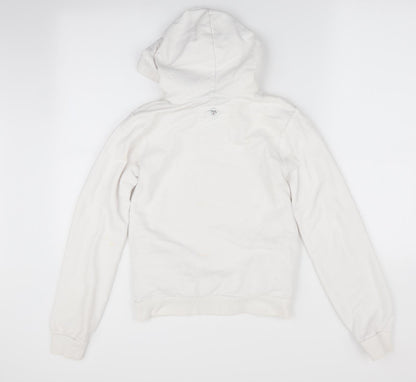 Back view of Perisp girls’ white pullover hoodie, size 12, years - cherry
