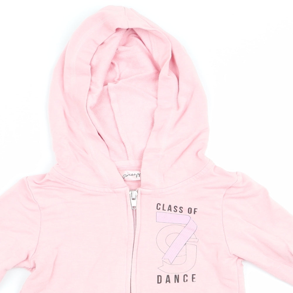 Pineapple Girls Pink   Full Zip Hoodie Size 4 Years  - Class of 7G