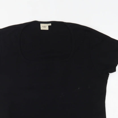 Cotton Traders Womens Black   Pullover Jumper Size 10