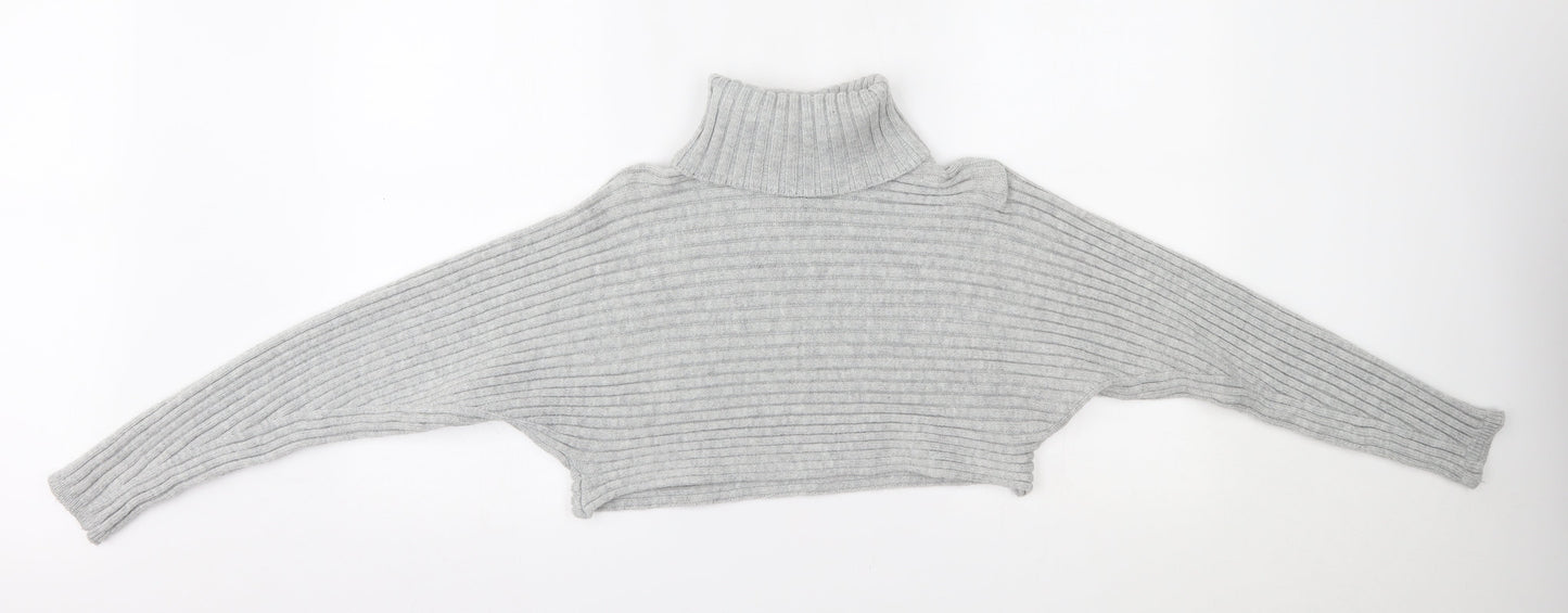 Womens UK Size M New Look Grey Pullover Jumper