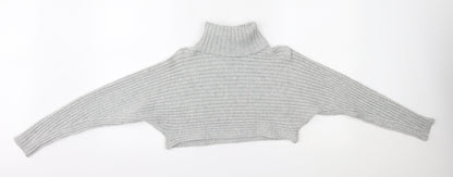 Womens UK Size M New Look Grey Pullover Jumper