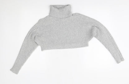 Womens UK Size M New Look Grey Pullover Jumper