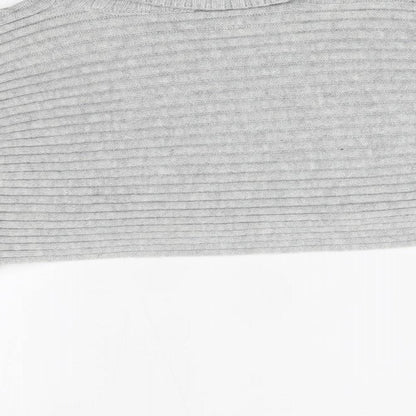 Womens UK Size M New Look Grey Pullover Jumper