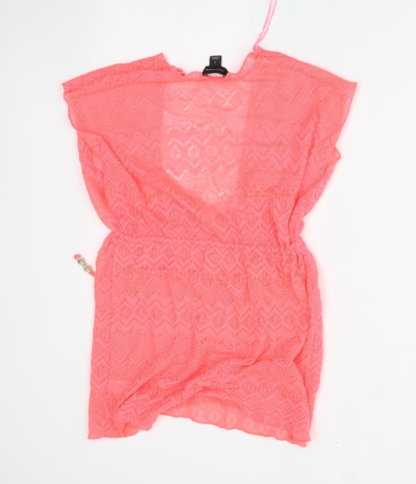 Womens UK Size S Atmosphere Pink Wrap Jumper