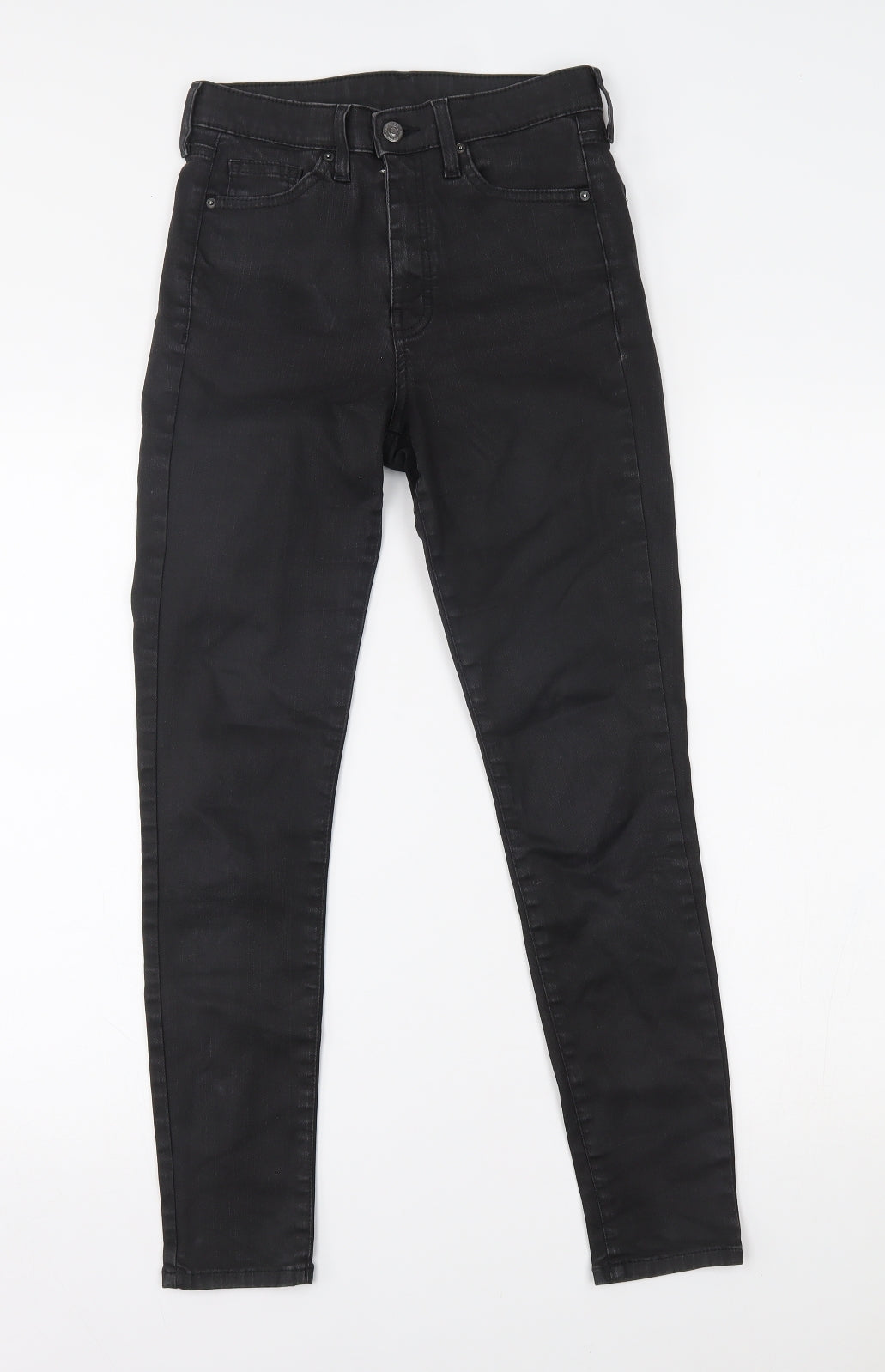 Topshop Womens Black   Skinny Jeans Size 28 in L32 in -